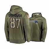 Nike Patriots 87 Rob Gronkowski 2019 Salute To Service Stitched Hooded Sweatshirt,baseball caps,new era cap wholesale,wholesale hats